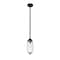 Z-Lite Arden Pendant, 1-Light, 4.5 In.W x 11.5 In.H, Matte Black/Clear 651P-ROD-MB - alternate 7